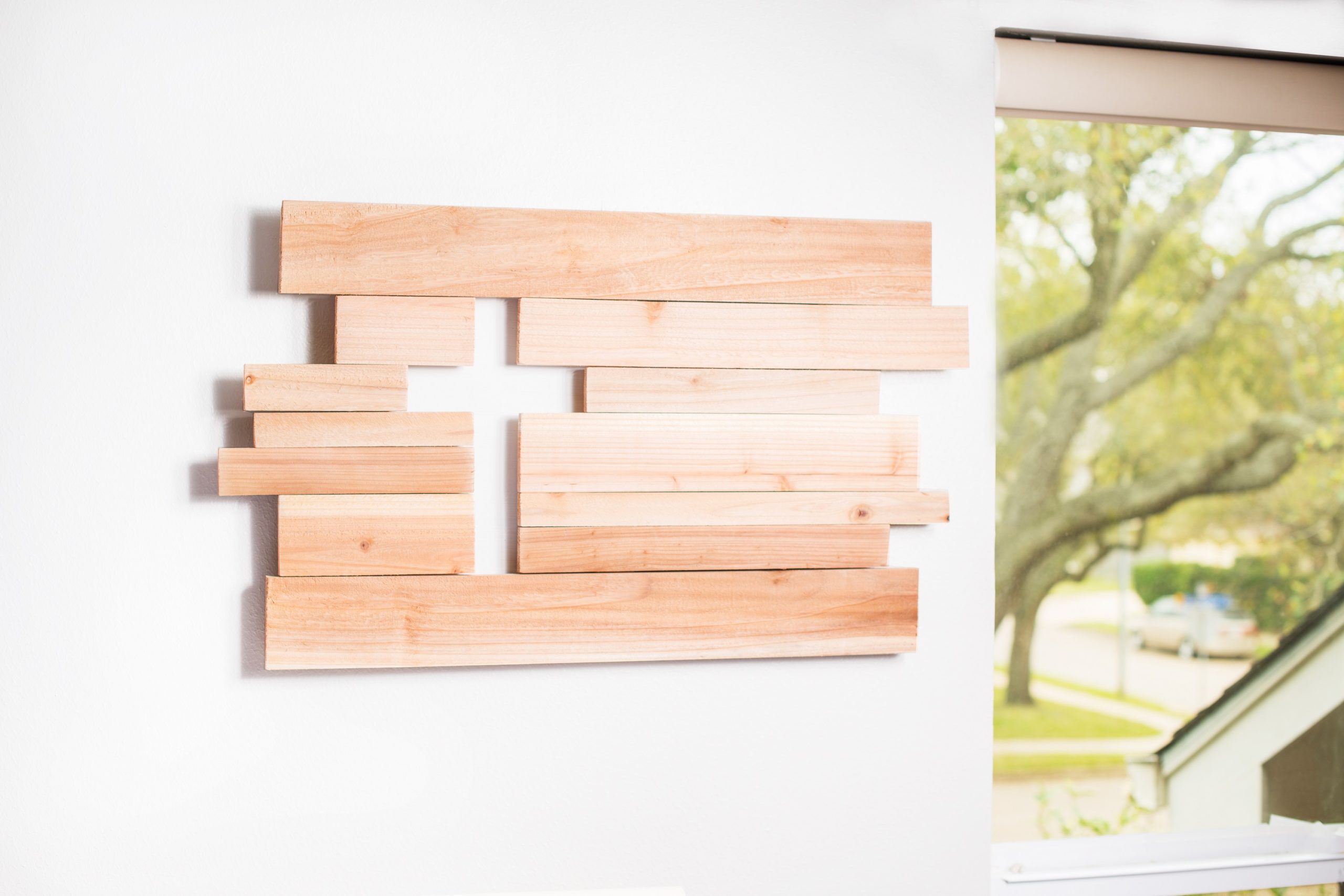 Rustic Slat Style Wooden Cross Wall Decor – A&D Workshop