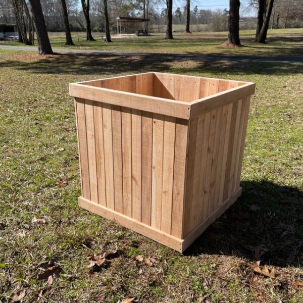 Large Square Cedar Planter Box