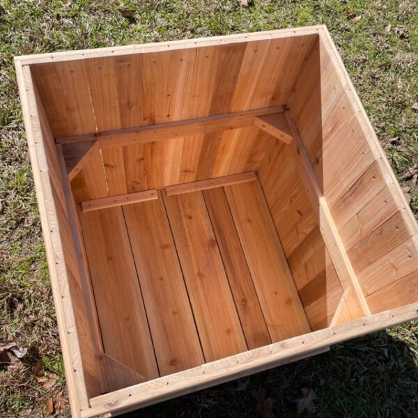 Large Square Cedar Planter Box