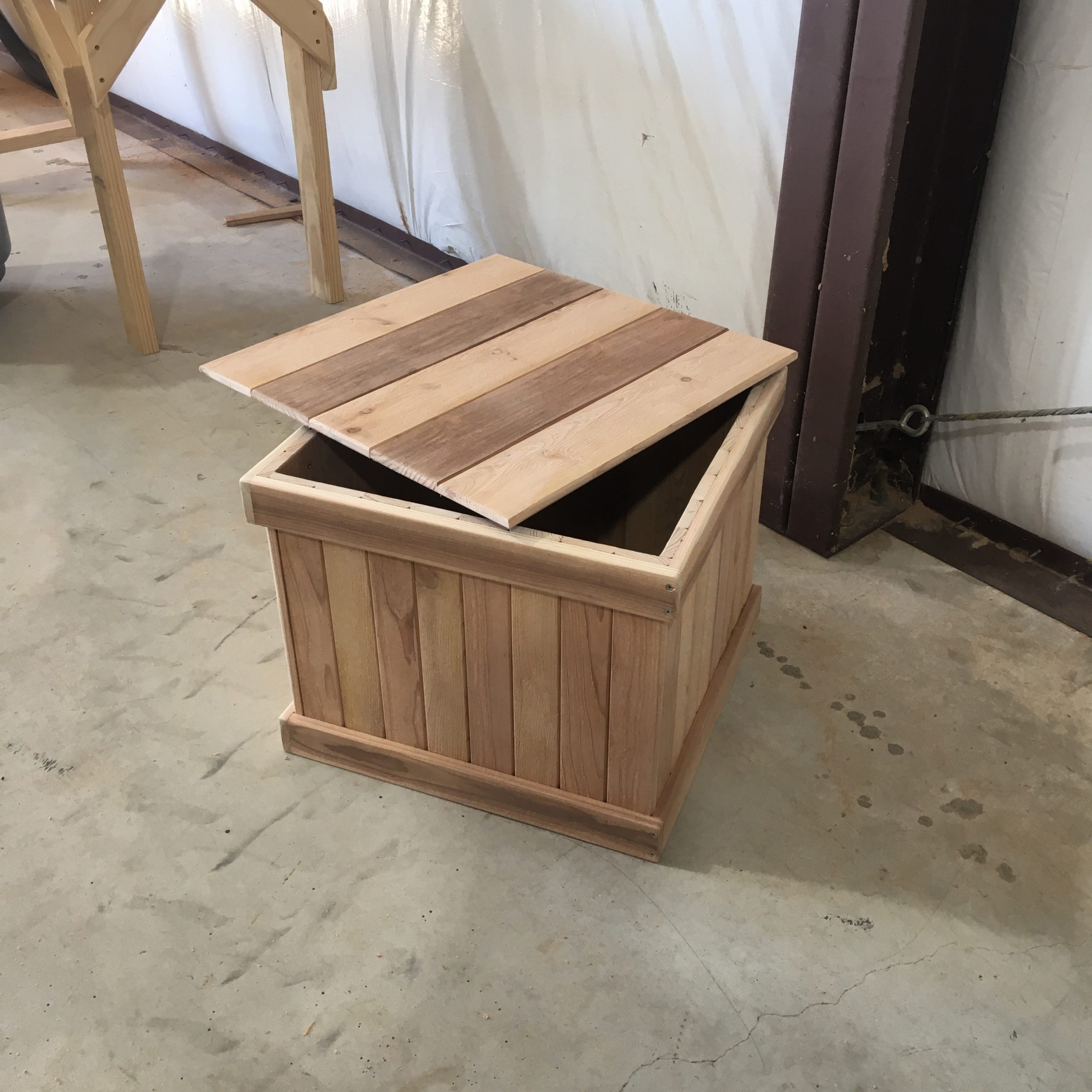 Cedar Storage Box with Removable Lid – A&D Workshop